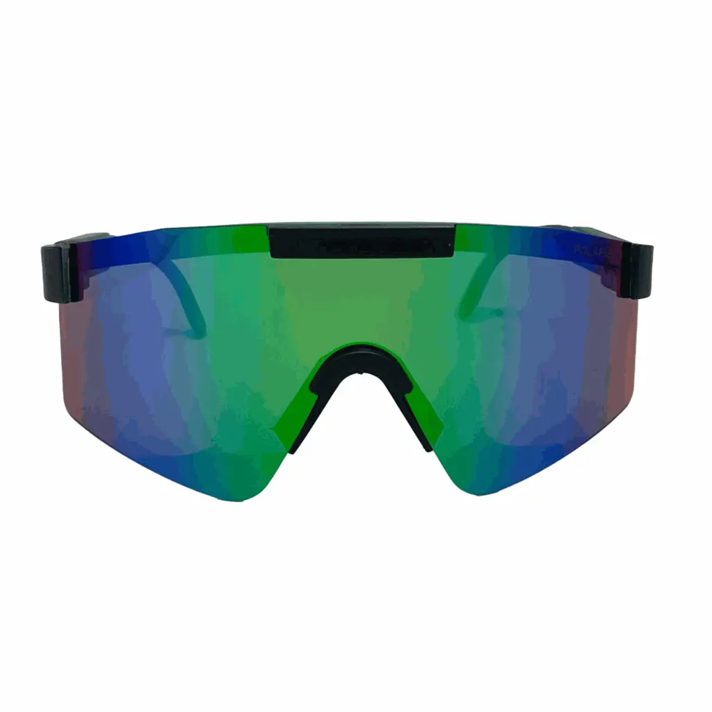 Mangrove Jacks - Mangrove Jacks Kids MK073 C11 Matte Black w Matte Crystal Green / Green Revo Polarised Lenses