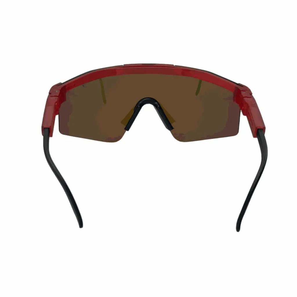 Mangrove Jacks Kids MK073 C3 Matte Black w Matte Crystal Red / Red Revo Polarised Lenses_6551