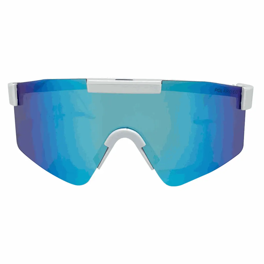 Mangrove Jacks - Mangrove Jacks Kids MK073 C8 Shiny White / Ice Blue Revo Polarised Lenses