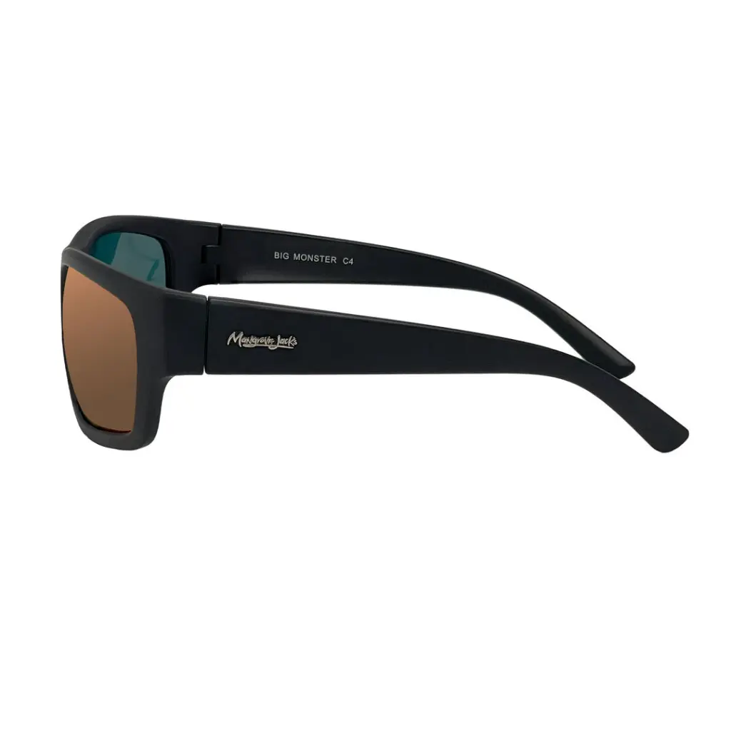 Mangrove Jacks - Mangrove Jacks Big Monster C4 Matte Black / Brown Polarised Lenses