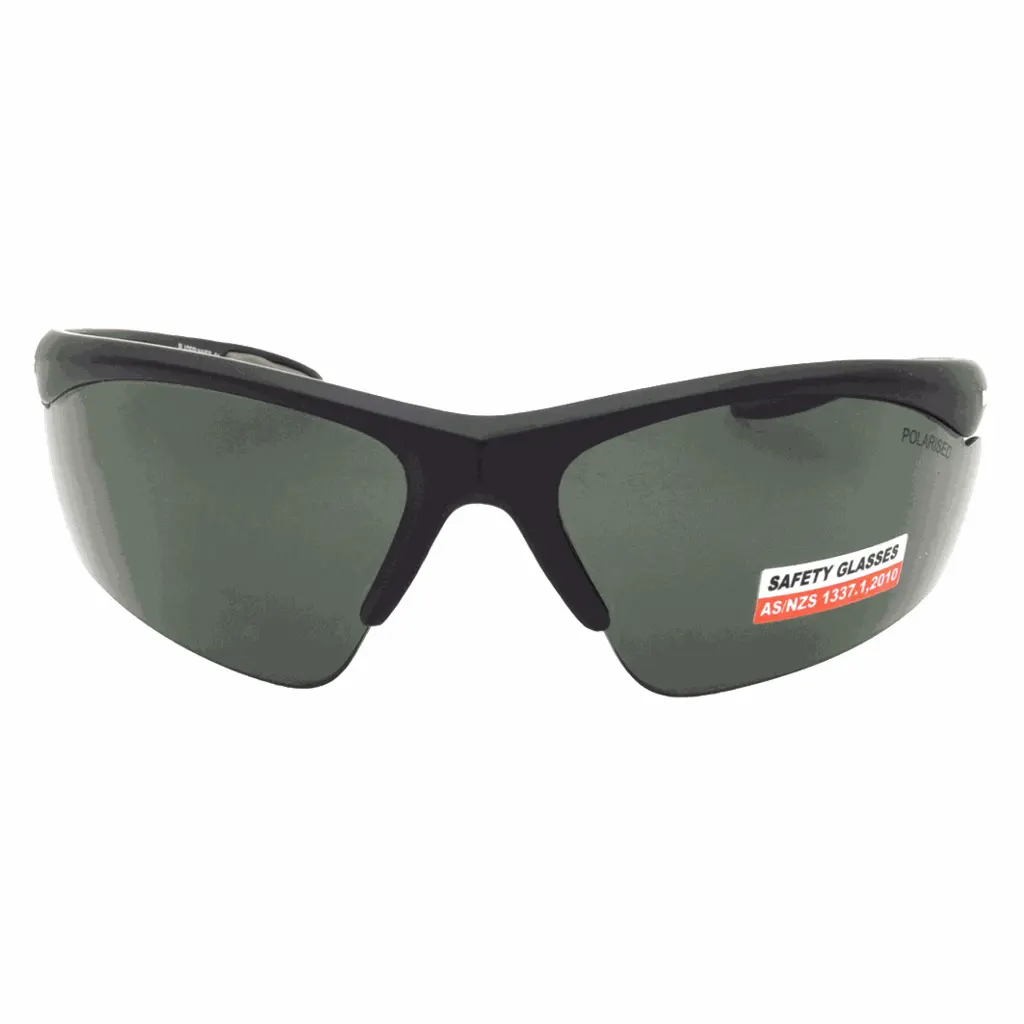 Mangrove Jacks Bladerunner Safety Glasses C1 Black / Smoke Polarised Lenses_6576