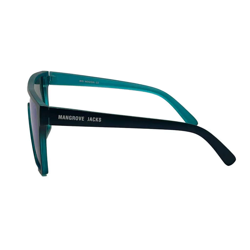 Mangrove Jacks Big Noggin C2 Matte Black w Matte Crystal Blue / Blue Revo Mirror Polarised Lenses_6646