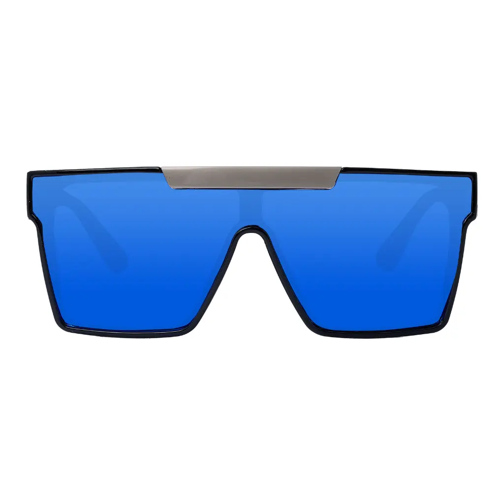 Mangrove Jacks - Mangrove Jacks Revolution C2 Shiny Black w Shiny Silver / Blue Revo Polarised Lenses