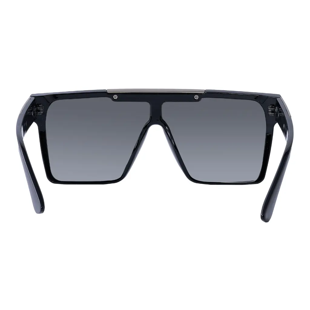 Mangrove Jacks Revolution C5 Shiny Black w Shiny Silver / Silver Flash Mirror Polarised Lenses_6733