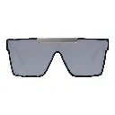 Mangrove Jacks Revolution C5 Shiny Black w Shiny Silver / Silver Flash Mirror Polarised Lenses_6735