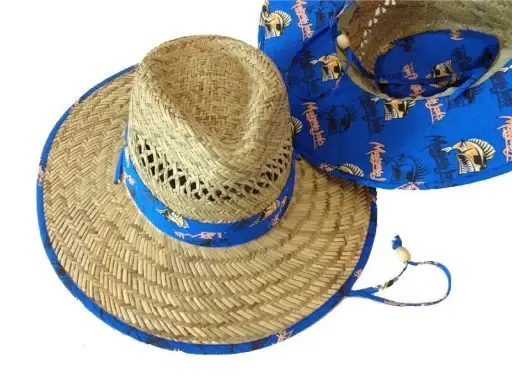 [9340457004369] Mangrove Jacks Straw Hat (Wahoo Blue)