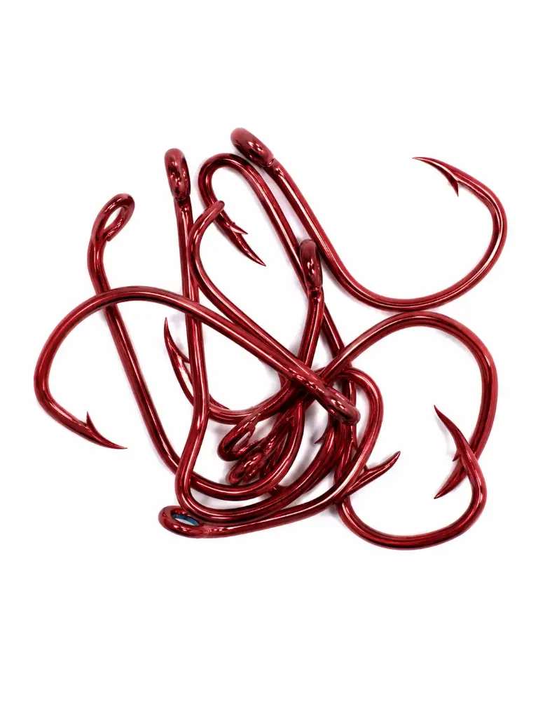 Mangrove Jacks Baitholder Hook Red | Size 1/0 | 10 Pack
