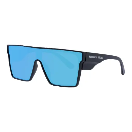 [9340457036025] Mangrove Jacks Landslide C8 Matte Black / Ice Blue Revo Polarised Lenses
