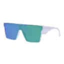 Mangrove Jacks Landslide C11 Shiny White / Green Revo Polarised Lenses