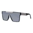 Mangrove Jacks Revolution C5 Shiny Black w Shiny Silver / Silver Flash Mirror Polarised Lenses