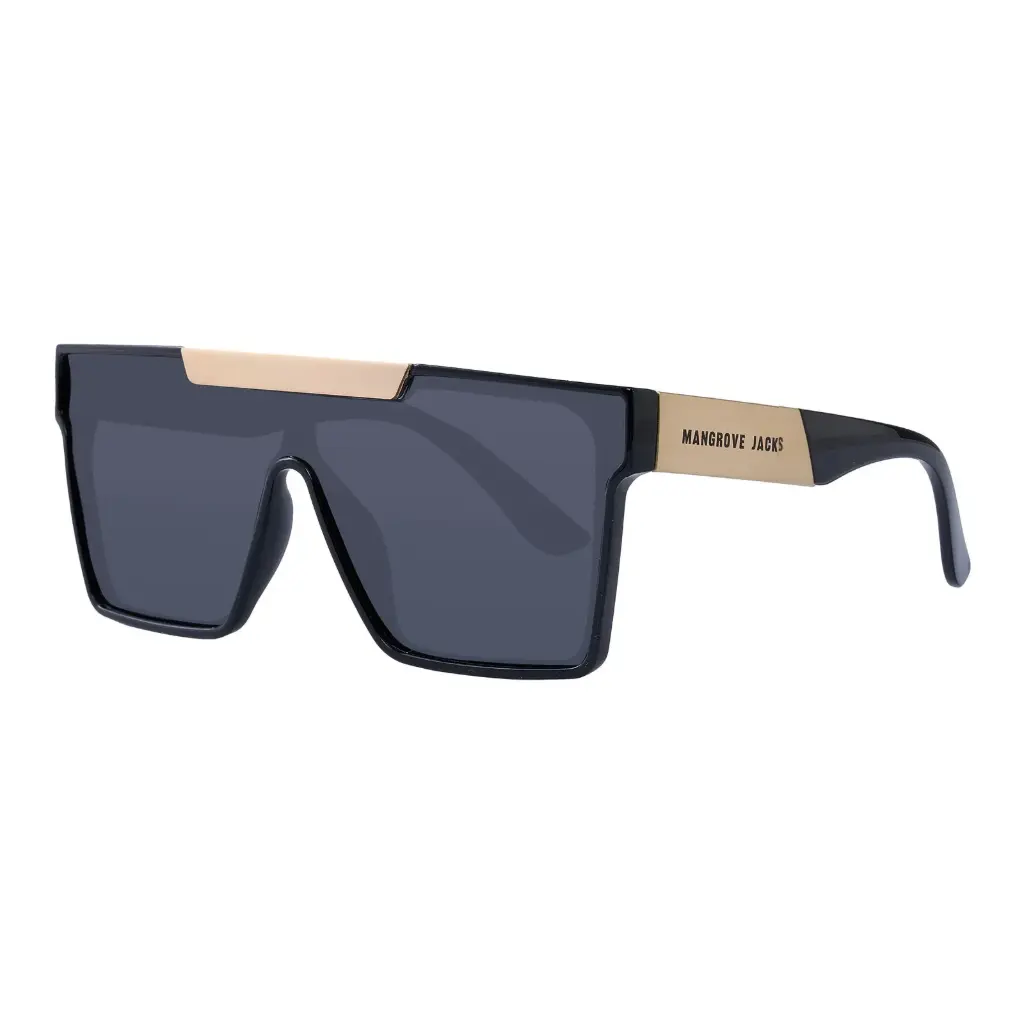 Mangrove Jacks Revolution C10 Shiny Black w Shiny Gold / Smoke Polarised Lenses