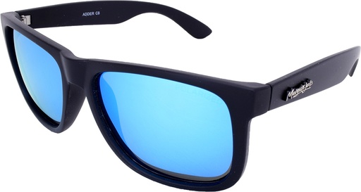 [9340457016393] Mangrove Jacks Adder C8 Black / Ice Blue Revo Polarised Lenses