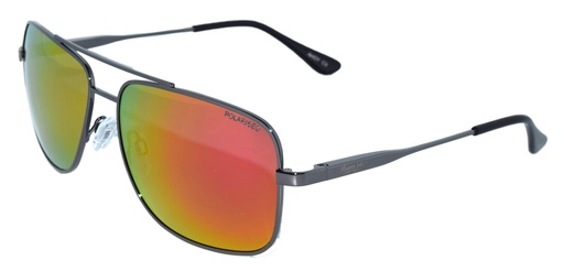 [9340457012395] Mangrove Jacks Ahoy C3 Gunmetal / Red Revo Polarised Lenses