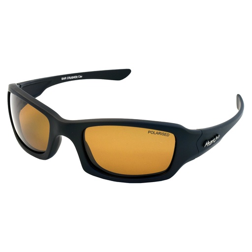 [9337217024408] Mangrove Jacks Bar Crusher C4 Matte Black / Brown Polarised Lenses