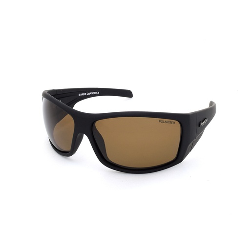 [9337217024354] Mangrove Jacks Barra Chaser C4 Matte Black / Brown Polarised Lenses