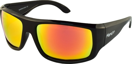 [9337217000228] Mangrove Jacks Barracuda C3 Black / Red Revo Polarised Lenses