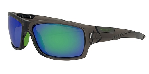 [9340457031112] Mangrove Jacks Barrel C11 Crystal Smoke / Green Revo Polarised Lenses