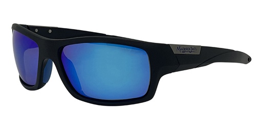 [9340457031075] Mangrove Jacks Barrel C2 Matte Black / Blue Revo Polarised Lenses