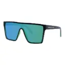 Mangrove Jacks Big Noggin C11 Matte Black w Matte Crystal Green / Green Revo Mirror Polarised Lenses