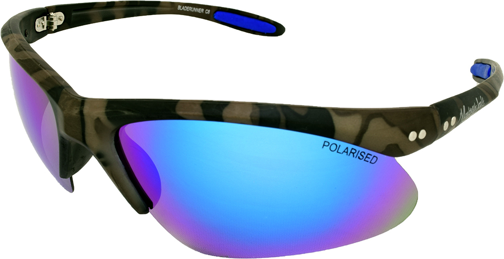 Mangrove Jacks Bladerunner C8 Camo / Ice Blue Revo Polarised Lenses