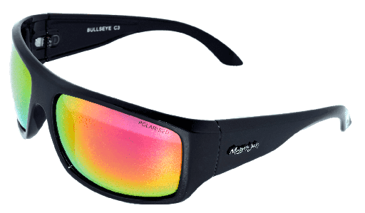 [9340457013699] Mangrove Jacks Bullseye C3 Black / Red Revo Polarised Lenses