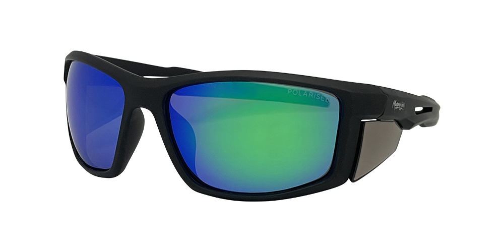Mangrove Jacks Cadiz C11 Matte Black / Green Revo Polarised Lenses