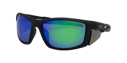 [9340457030979] Mangrove Jacks Cadiz C11 Matte Black / Green Revo Polarised Lenses