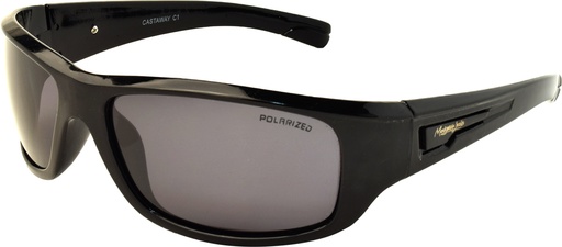 [9340457020574] Mangrove Jacks Castaway C1 Black / Smoke Polarised Lenses