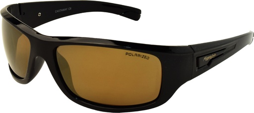 [9340457020611] Mangrove Jacks Castaway C6 Black / Gold Revo Polarised Lenses