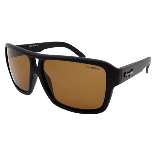 [9337217012764] Mangrove Jacks Crosstown C4 Matte Black / Brown Polarised Lenses