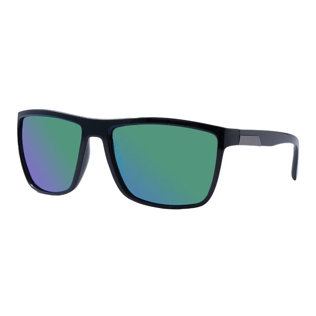 Mangrove Jacks Daylight C11 Shiny Black / Green Revo Mirror Polarised Lenses