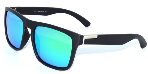 [9337217012856] Mangrove Jacks Doc Holliday C11 Matte Black / Green Polarised Lenses