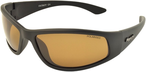 [9340457019509] Mangrove Jacks Fatboy C4 Matte Black / Brown Polarised Lenses