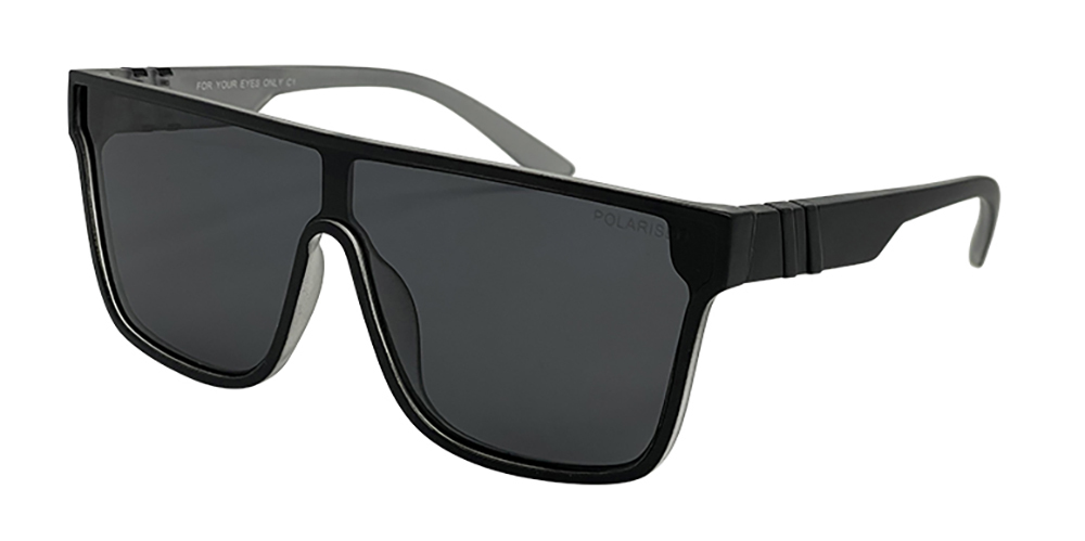 Mangrove Jacks For Your Eyes Only C1 Matte Crystal Smoke / Smoke Polarised Lenses