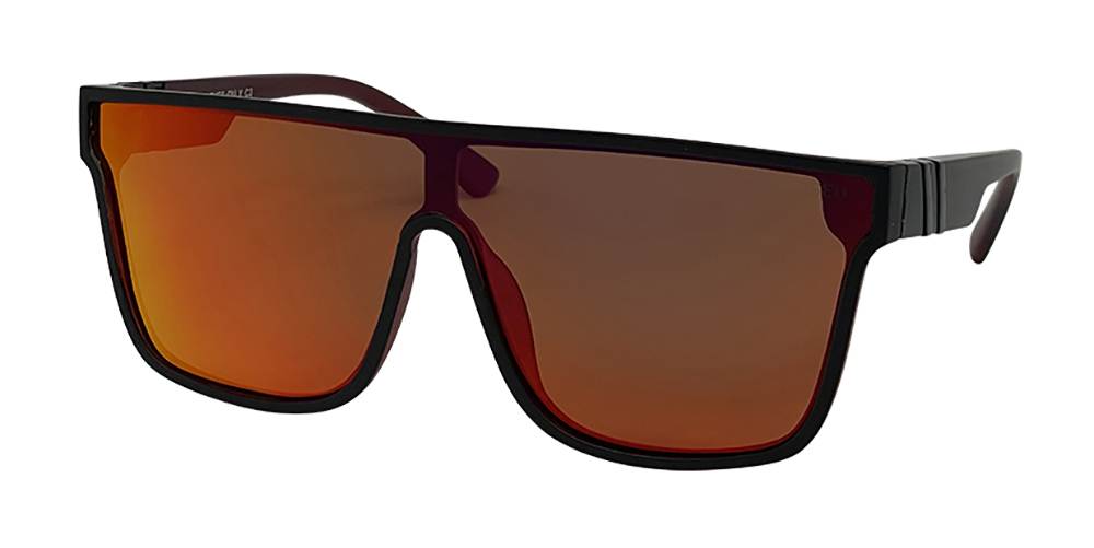 Mangrove Jacks For Your Eyes Only C3 Matte Crystal Red / Red Revo Polarised Lenses