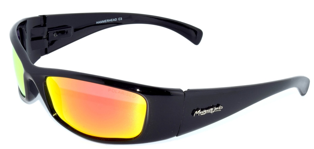 Mangrove Jacks Hammerhead C3 Black / Red Revo Polarised Lenses