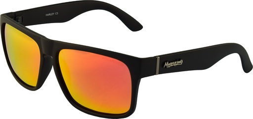 [9340457021137] Mangrove Jacks Harley C3 Matte Black / Red Revo Polarised Lenses