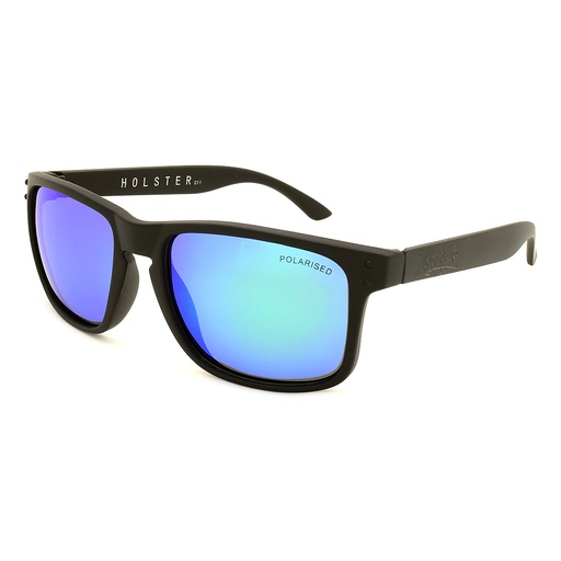 [9337217005728] Mangrove Jacks Holster C11 Matte Black / Green Revo Polarised Lenses