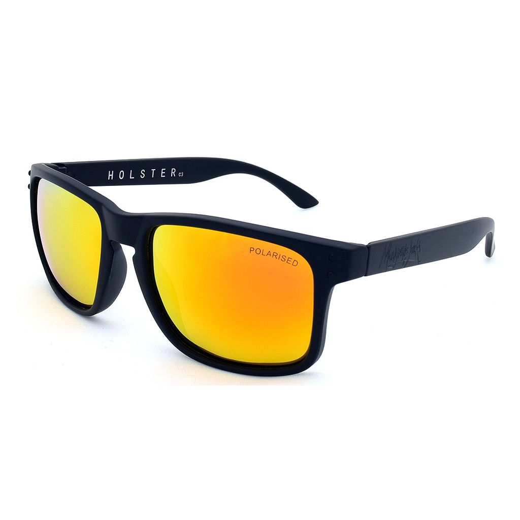 Mangrove Jacks Holster C3 Matte Black / Red Revo Polarised Lenses