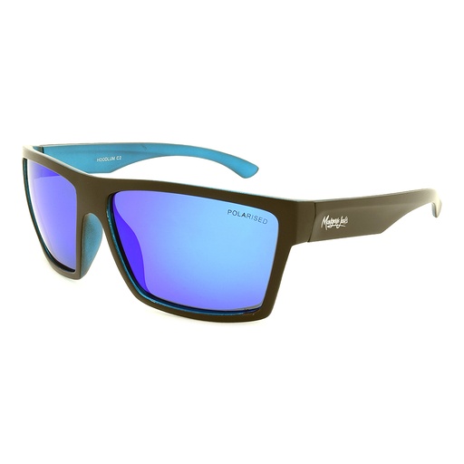 [9337217005599] Mangrove Jacks Hoodlum C2 Matte Black / Blue Revo Polarised Lenses