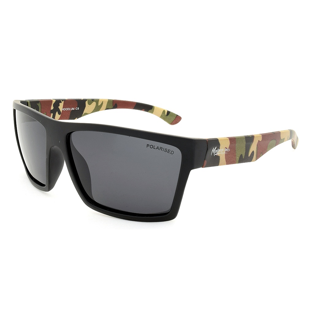 Mangrove Jacks Hoodlum C9 Matte Black & Camo / Smoke Polarised Lenses