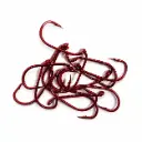 Mangrove Jacks Baitholder Hook Red | Size 8 | 15 Pack