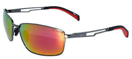 [9340457012272] Mangrove Jacks Keel C3 Gunmetal / Red Revo Polarised Lenses