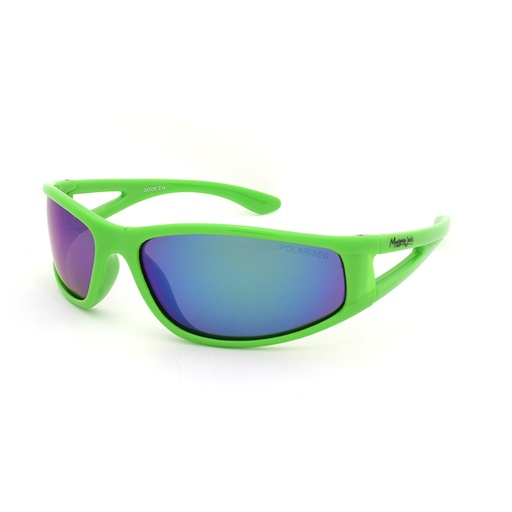 [9337217002116] Mangrove Jacks Kids Gator C14 Shiny Neon Green / Green Revo Polarised Lenses