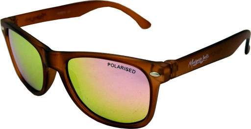 [9340457024343] Mangrove Jacks Kids MJK015 C4 Crystal Brown / Pink Revo Polarised Lenses