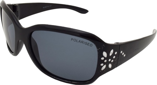 [9337217033820] Mangrove Jacks Kids MJK018 C1 Black w Silver Butterfly / Smoke Polarised Lenses