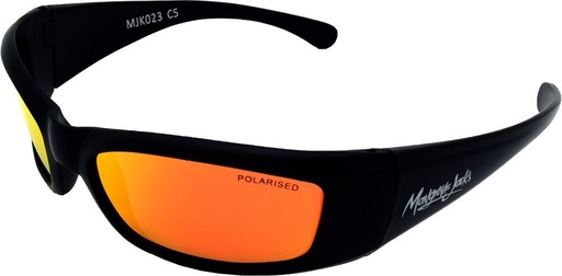 [9340457024954] Mangrove Jacks Kids MJK023 C5 Matte Black / Red Revo Polarised Lenses
