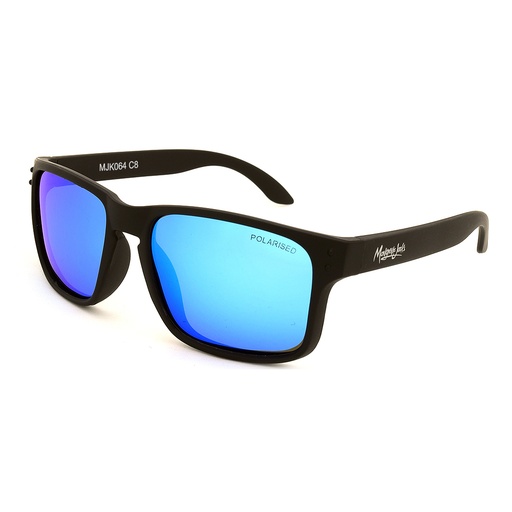[9337217024712] Mangrove Jacks Kids MJK064 C8 Matte Black / Ice Blue Revo Polarised Lenses