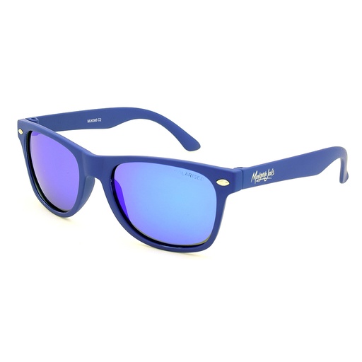 [9337217025085] Mangrove Jacks Kids MJK066 C2 Matte Dark Blue / Blue Mirror Polarised Lenses