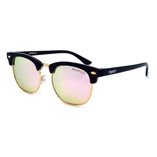 [9337217025245] Mangrove Jacks Kids MJK069 C4 Dark Crystal Brown & Light Gold / Pink Revo Polarised Lenses